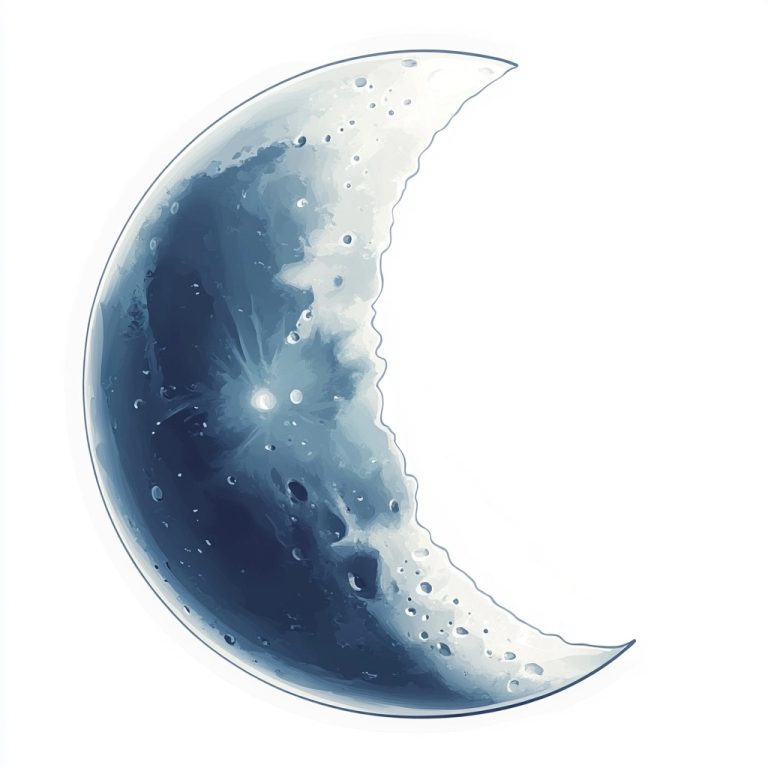 Cartoon Half Moon Design