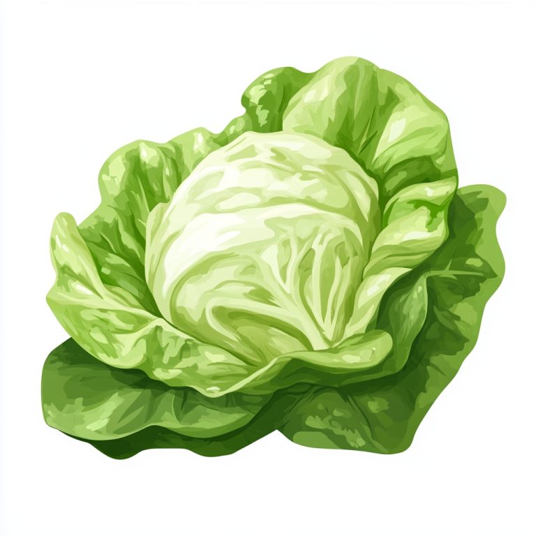 Cartoon Iceberg Salad Illustration