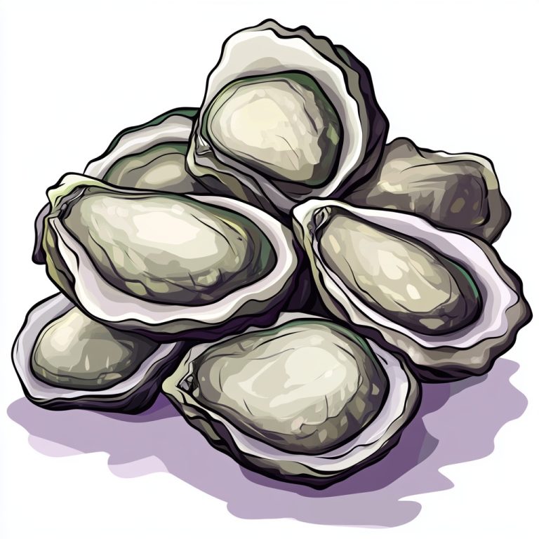 Cartoon Oyster Mascot Pile