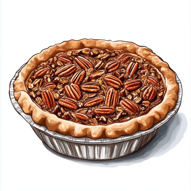 Cartoon Pecan Pie Pan