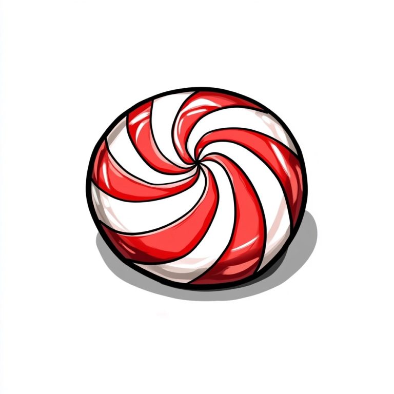 Cartoon Peppermint Candy Design