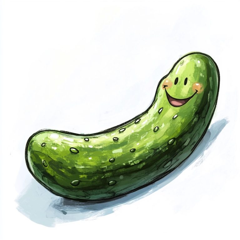 Cartoon Pickle Illustration