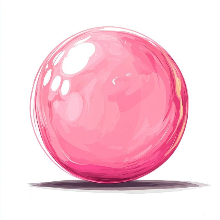 Cartoon Pink Bubble Gum