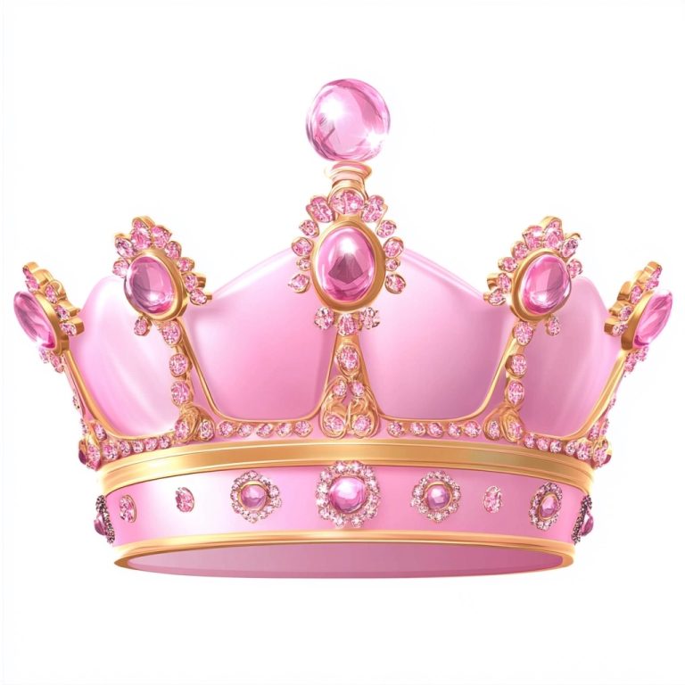 Cartoon Pink Princess Crown