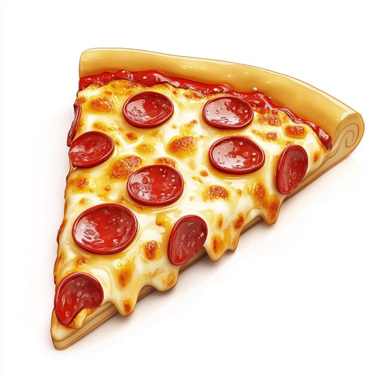 Cartoon Pizza Slice Icon