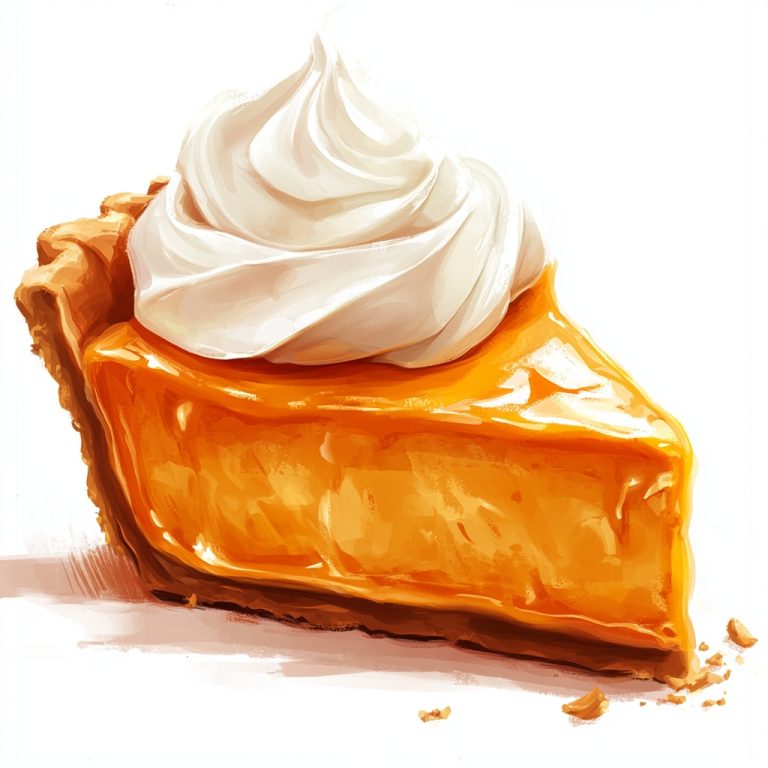 Cartoon Pumpkin Pie Illustration