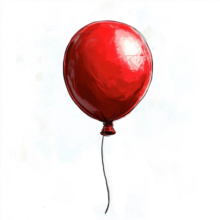 Cartoon Red Balloon Design