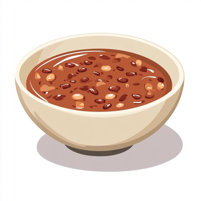 Cartoon Red Bean Soup