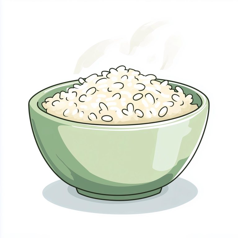 Cartoon Rice Bowl Illustration