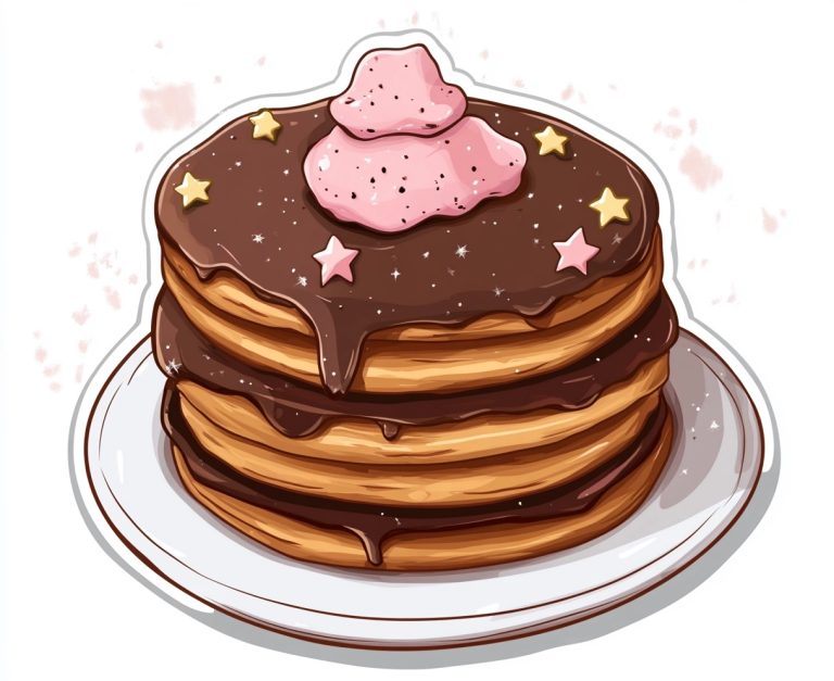 Cartoon Space Pancakes Clip Art