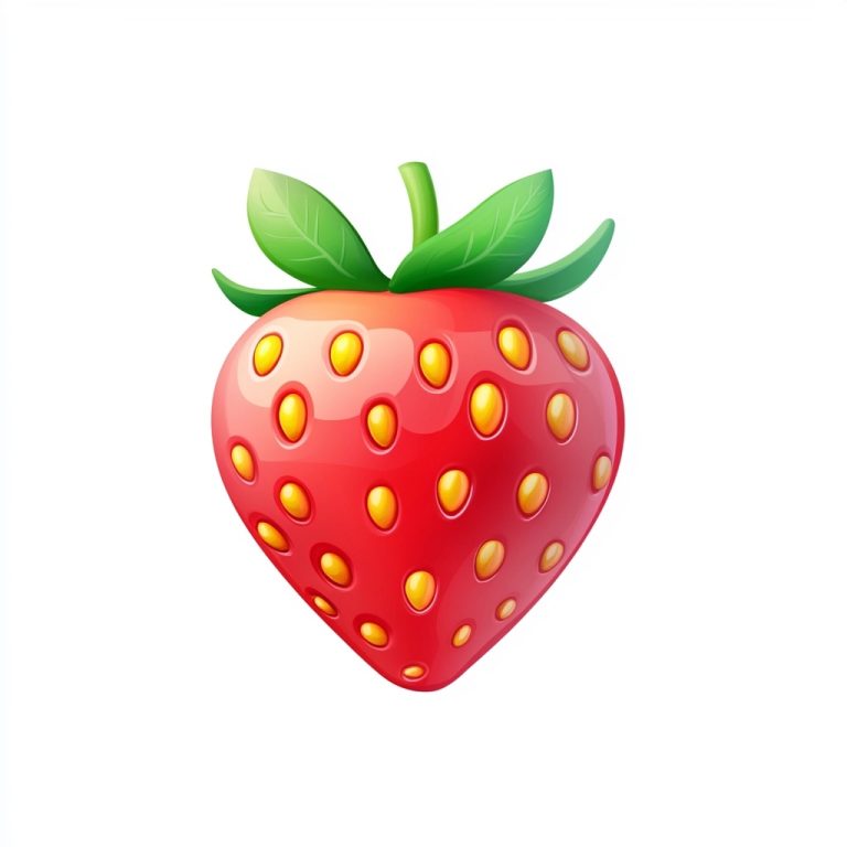 Cartoon Strawberry Slot Icon