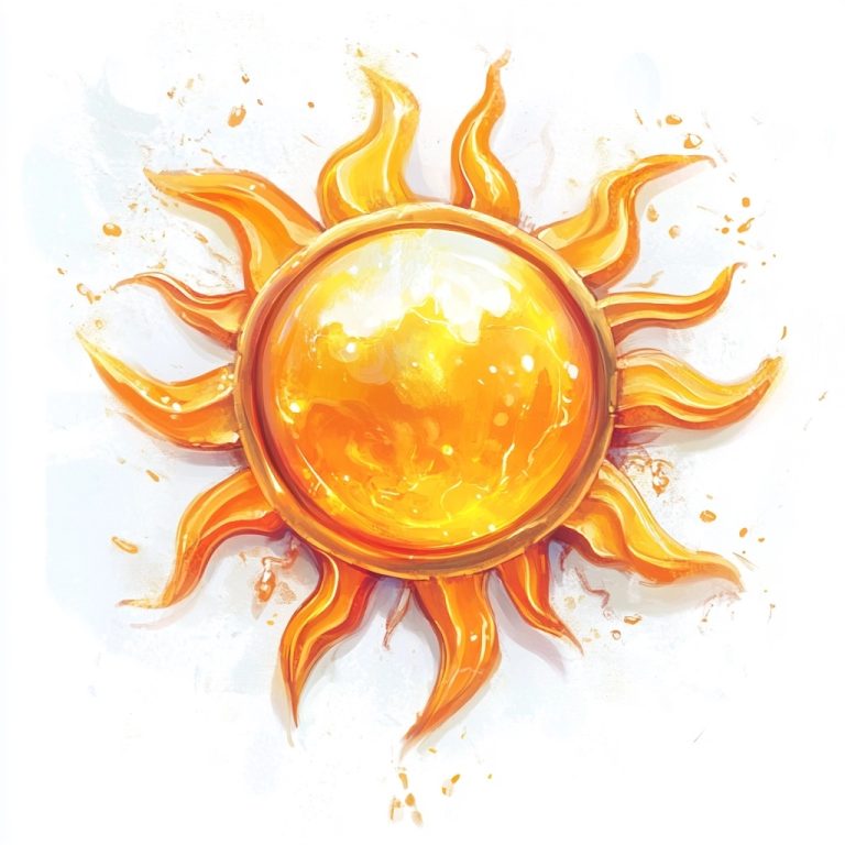 Cartoon Sun Player Token