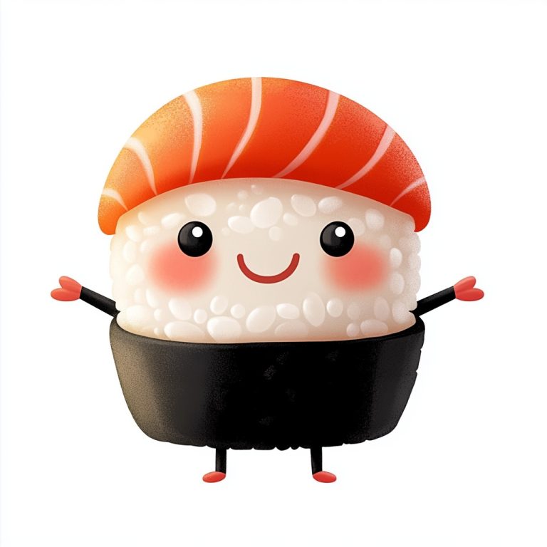 Cartoon Sushi Character Design