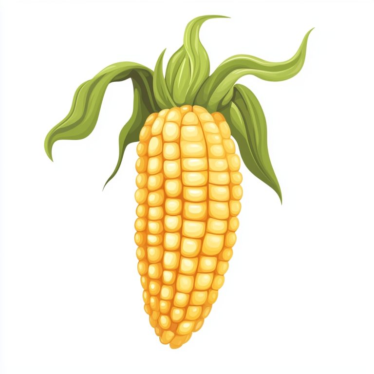 Cartoon Sweetcorn Illustration