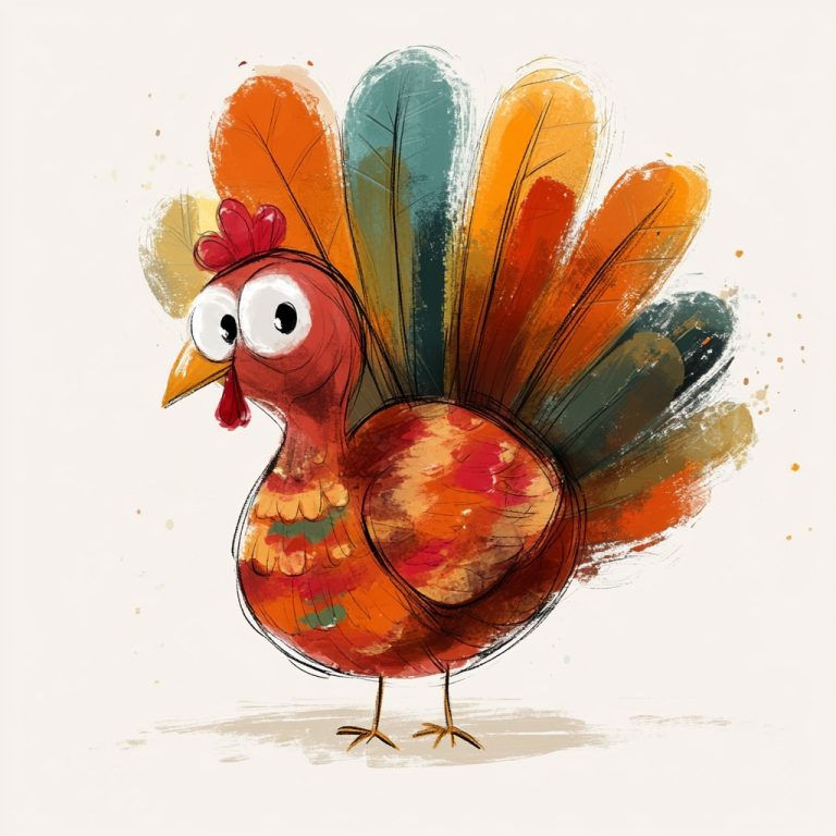 Cartoon Turkey Sketch