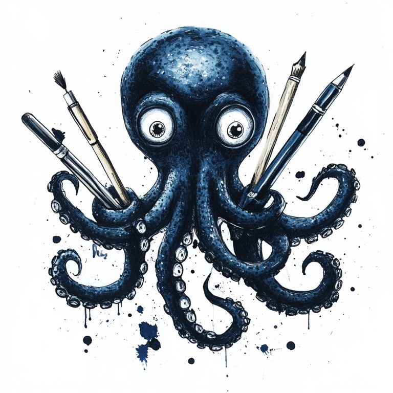 Cartoonish Octopus Writing Instruments