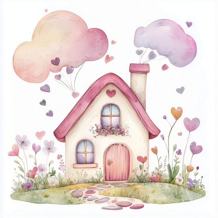 Charming House Illustration