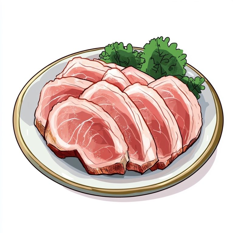 Chashu Pork Illustration Menu