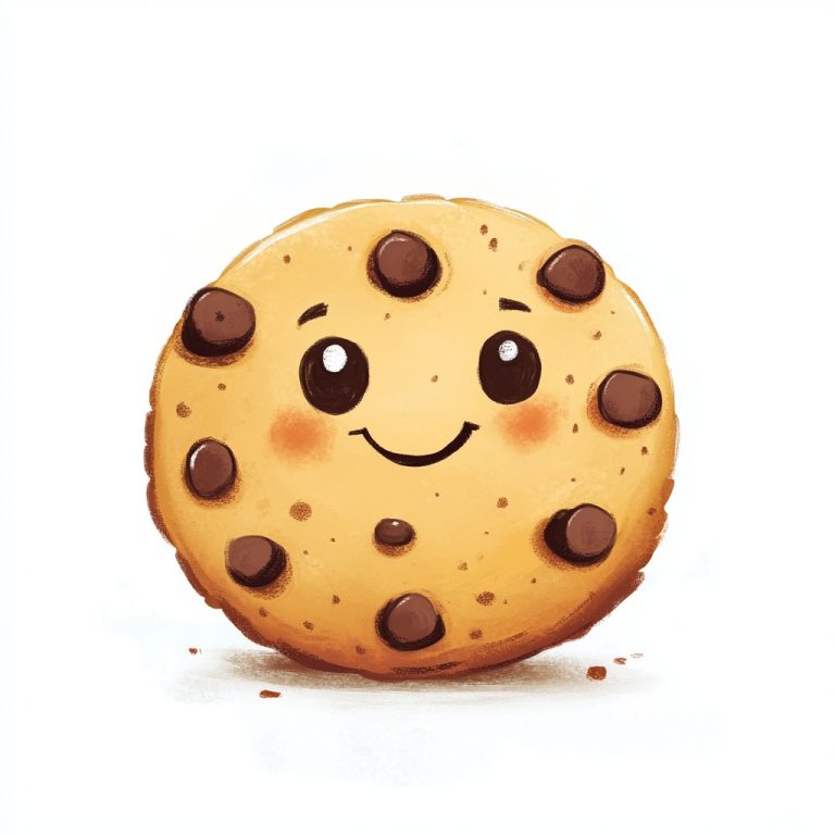 Cheerful Cookie Illustration