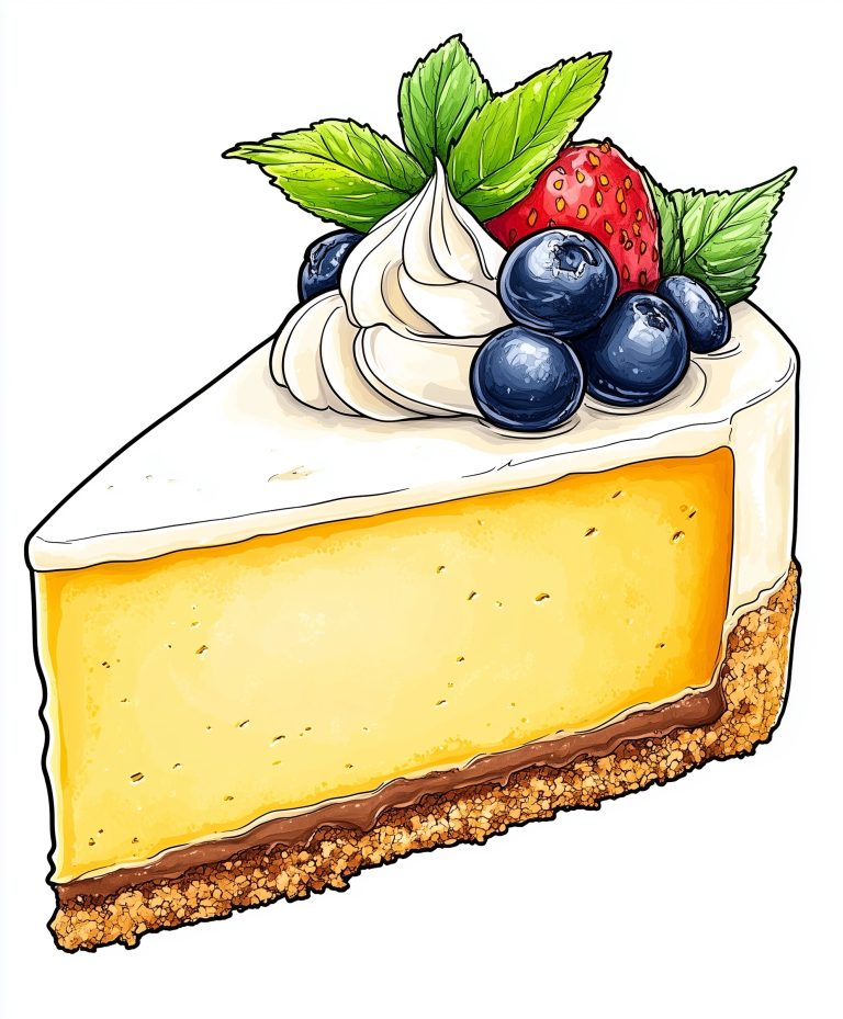 Cheesecake Clipart Illustration