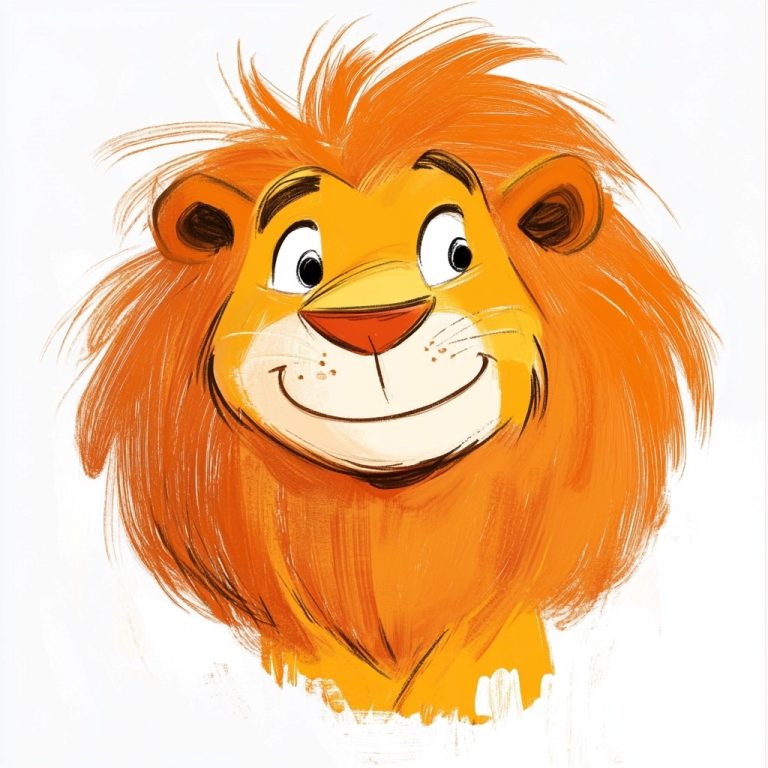 Childrens Drawing of Lion