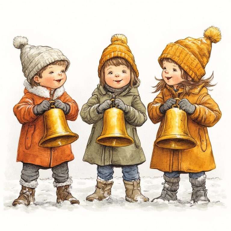 Childrens Sketch Ringing Bells