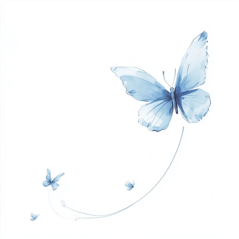 Childs Drawing of Butterfly