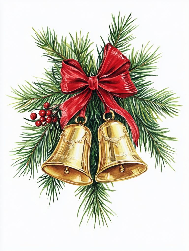 Christmas Bells Clipart Design