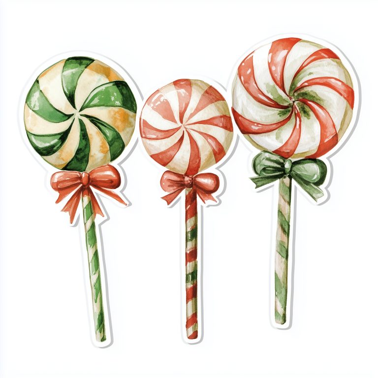 Christmas Candy Sticker Design