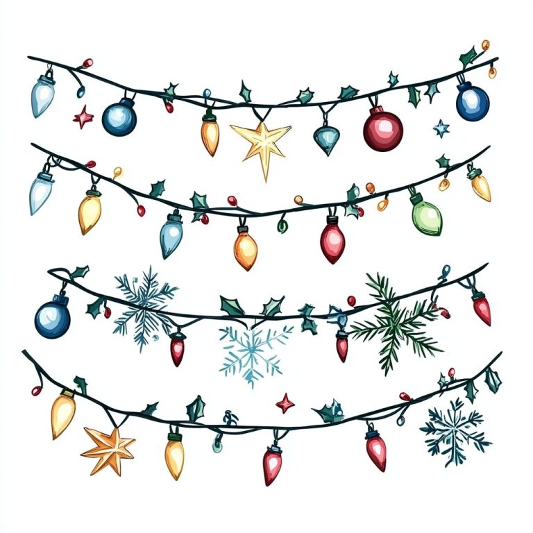 Christmas Garland Illustration