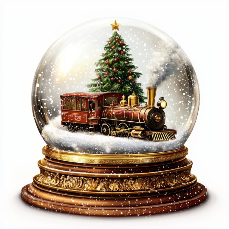 Christmas Snowglobe Illustration