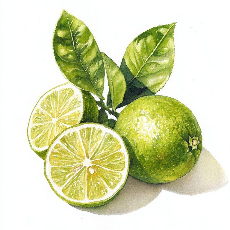 Citrus Citronella Watercolour Realism