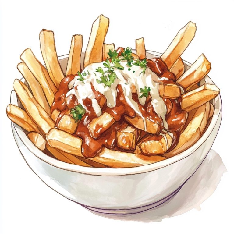 Classic Poutine Illustration