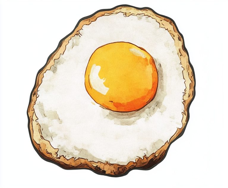 Clip Art Fried Egg Rug