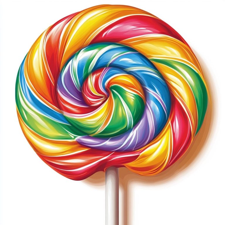 Clip Art Rainbow Lollipop