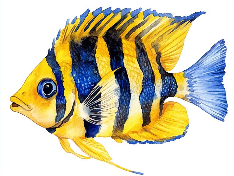 Clipart Fish in Watercolor