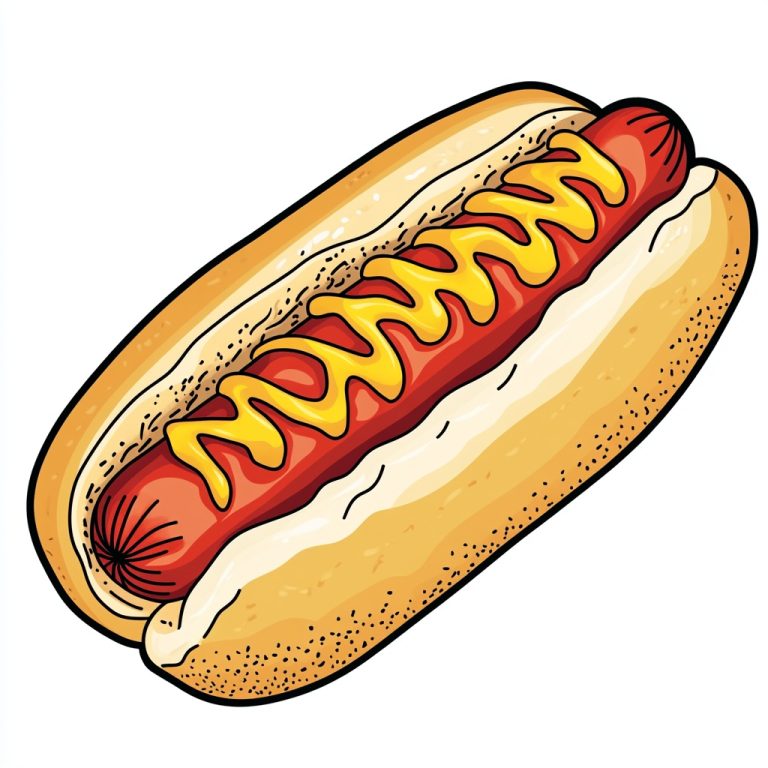 Clipart Hot Dog SVG