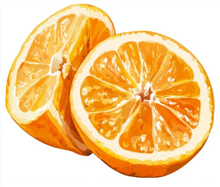 Clipart Oranges on White