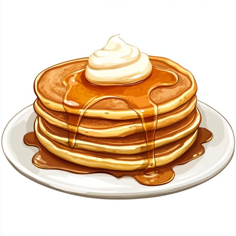 Clipart Pancakes with Syrup