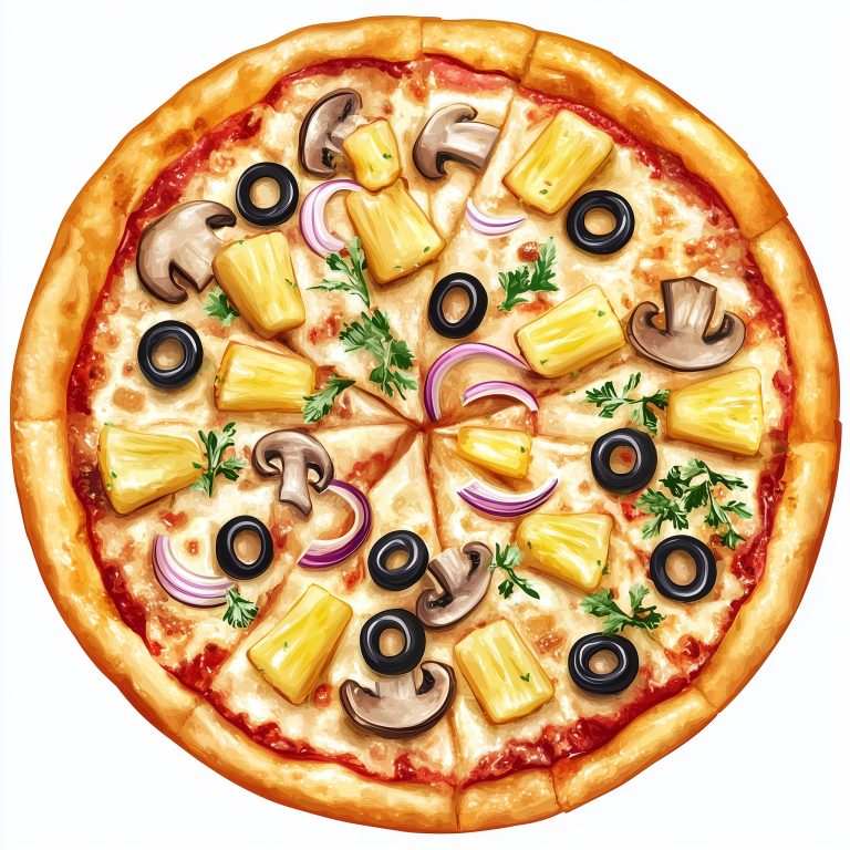 Clipart Pizza with Toppings