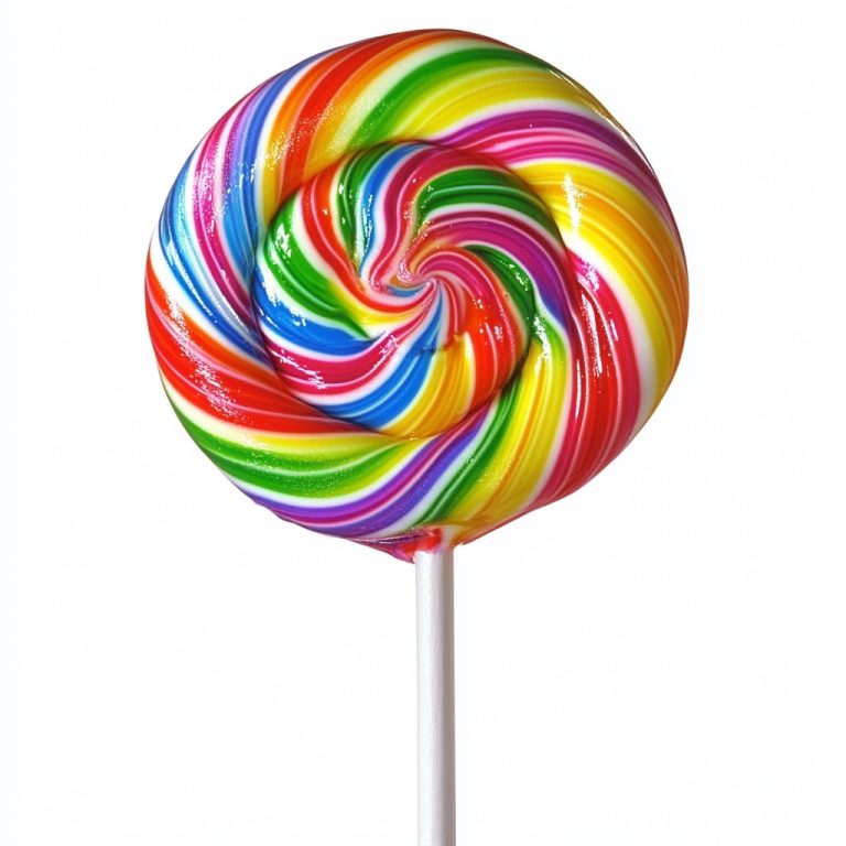 Colorful Candy Sucker Illustration