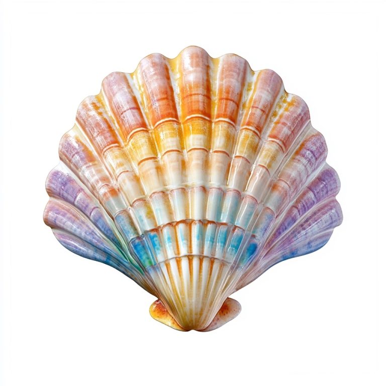 Colorful Cartoon Seashell Design