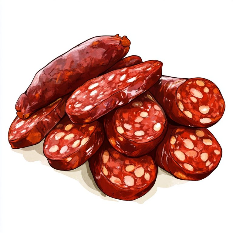 Colorful Chorizo Illustration