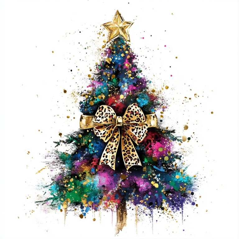 Colorful Christmas Tree Design