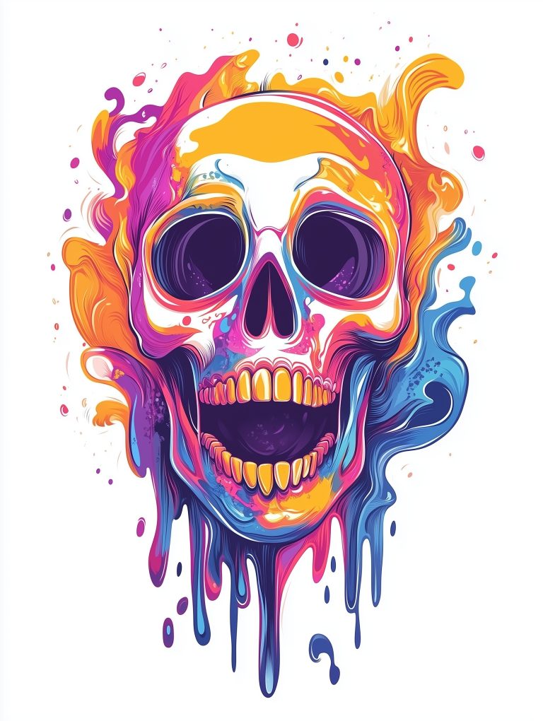 Colorful Day of the Dead Pop Art