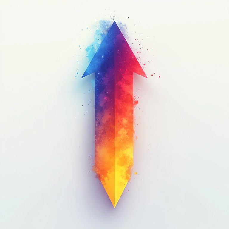 Colorful Gradient Cursor Design