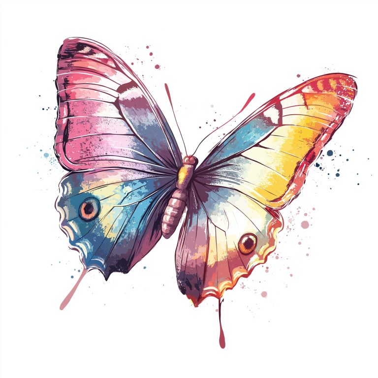 Colorful Graphic Butterflies