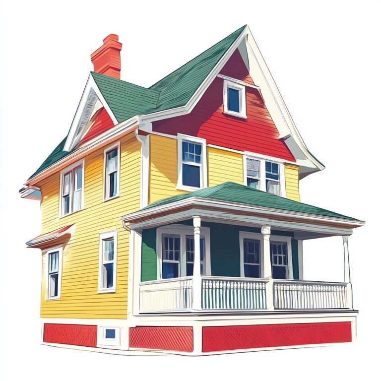 Colorful House Illustration