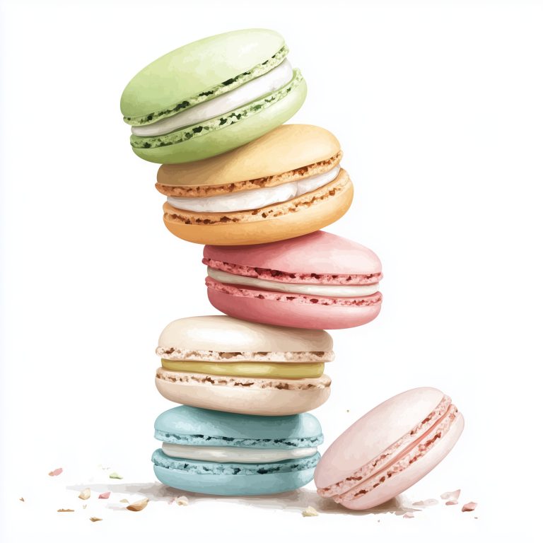 Colorful Macarons Illustration