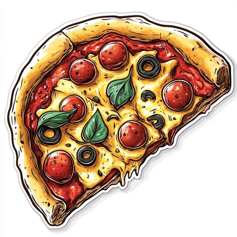 Colorful Pizza Design